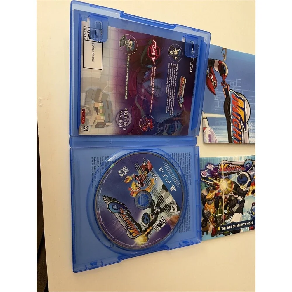 Mighty No9 2016 Playstation 4 Cib Complete With Poster Mint